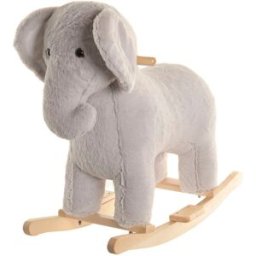 Gungstol Home ESPRIT Grå Naturell Elefant