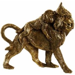 Prydnadsfigur DKD Home Decor FZ-93397 Gyllene Kolonial Overaller 21 x 8,5 x 18,5 cm