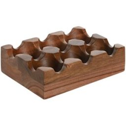 Äggkopp Home ESPRIT Naturell Akaciaträ 15 x 10 x 4 cm