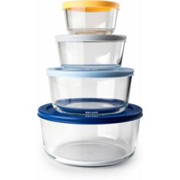 Lunchlådor, set 4 Ibili 689200 Transparent Plast