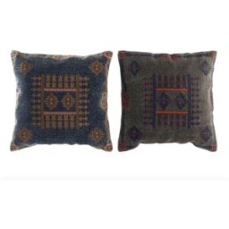 Kudde DKD Home Decor Blå Orange Arab 50 x 10 x 50 cm (2 antal)