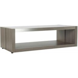 Soffbord DKD Home Decor Glas Aluminium Tölgy Härdat glas (120 x 60 x 37,5 cm)