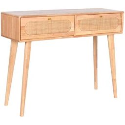 Console DKD Home Decor Metall Gummiträ 100 x 30 x 78 cm