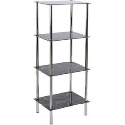 Badrumshyllor DKD Home Decor Glas Stål (40 x 30 x 105 cm)