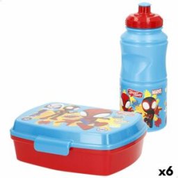 Lunchlåda Spidey 380 ml 17 x 5,5 x 13,5 cm Flaska (6 antal)