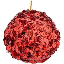 Julgranskulor Krist+ Röd Plast Ø 10 cm 6 antal