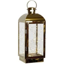 Lykta DKD Home Decor Gyllene Rostfritt stål 15 x 14 x 36 cm