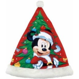 Jultomtemössa Mickey Mouse Blå Röd 37 cm Barn