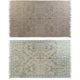 Matta DKD Home Decor 200 x 290 x 0,5 cm Röd Polyester Grön Arab (2 antal)