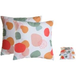 Set med dynor Home ESPRIT Tropiskt 45 x 8 x 45 cm (2 antal)