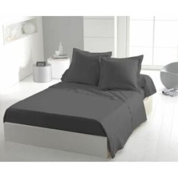 Bäddset HOME LINGE PASSION Flat sheet Grå Enkelsäng 180 x 290 cm