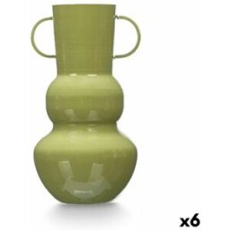 Vas Gift Decor Grön Järn Labda 17,5 x 30 x 16 cm (6 antal)