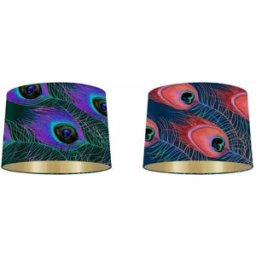 Lampskärm DKD Home Decor Lila Grön 40 x 40 x 24 cm (2 antal)