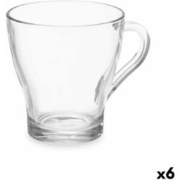 Te- och kaffekopp Vivalto Transparent Glas 280 ml (6 antal)
