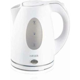 Vattenkokare Haeger EK-15W.026A Rostfritt stål Vit 2200 W 1,5 L