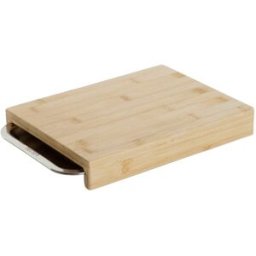 Skärbräda DKD Home Decor Naturell Bambu Rostfritt stål 28 x 21,5 x 4,2 cm