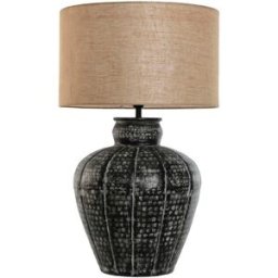 Bordslampa Home ESPRIT Svart Aluminium 50 W 220 V 42 x 42 x 69 cm