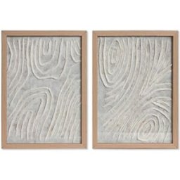 2-ramsset Home ESPRIT Papper Glas 25 x 2 x 35 cm
