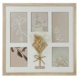 Fotoram DKD Home Decor 39 x 1,2 x 33 cm Glas Naturell Shabby Chic