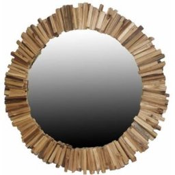 Väggspegel DKD Home Decor Naturell Stammar Alpino 112 x 4 x 112 cm 125 x 4 x 125 cm 128 x 4 x 128 cm