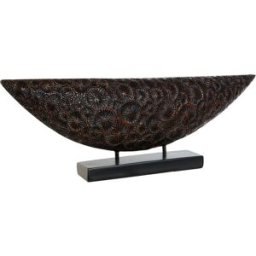Prydnadsfigur Home ESPRIT Brun Svart Kolonial 66 x 8 x 23 cm