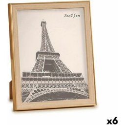 Fotoram Gift Decor Brun Gyllene Glas polypropen (6 antal)