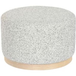 Sittpall DKD Home Decor 48 x 48 x 31 cm Ljusgrå