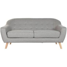 Soffa Home ESPRIT Grå Kräm Naturell Scandi 172 x 82 x 82 cm