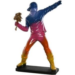 Prydnadsfigur Home ESPRIT Multicolour 25 x 16 x 40 cm