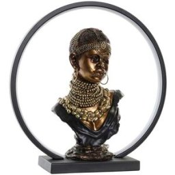 Belysning dekoration DKD Home Decor Harts Afrikanska (35,5 x 11 x 36 cm)