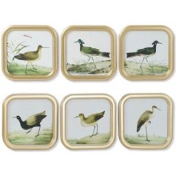 Tavla DKD Home Decor Glas Trä MDF 30 x 2 x 30 cm