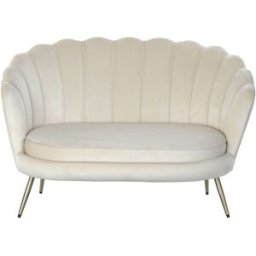 Soffa Home ESPRIT Kräm 130 x 77 x 83 cm