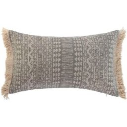 Kudde Home ESPRIT Grå Naturell Boho 50 x 8 x 30 cm