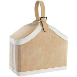 Tidningsställ DKD Home Decor Kamel Kräm Polyuretan (40 x 19 x 50 cm)
