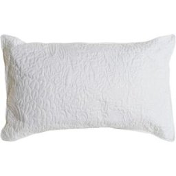Kudde DKD Home Decor Vit Polyester Blommig 60 x 10 x 40 cm