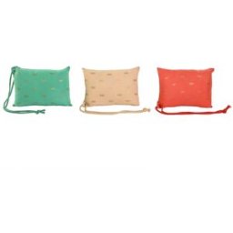 Kudde Home ESPRIT Grön Beige Korall 30 x 10 x 20 cm (3 antal)