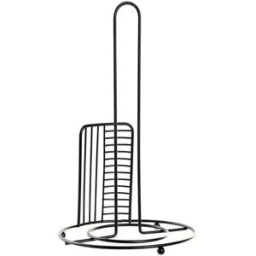 Hushållspappershållare DKD Home Decor Svart Metall (18,5 x 18,5 x 31,5 cm)