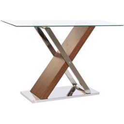 Mottagare DKD Home Decor Transparent Silvrig Mörkbrun 120 x 40 x 75 cm