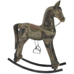Prydnadsfigur Home ESPRIT Brun Svart Grå Naturell Häst 52 x 15 x 63 cm 50 x 15 x 63 cm