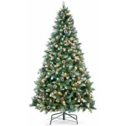Julgran DKD Home Decor Grön Metall Polyetylen 80 x 80 x 150 cm 1 x 1 x 150 cm
