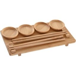 Sushiset DKD Home Decor 24 x 0,5 x 0,5 cm Naturell Orientalisk