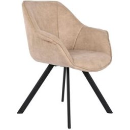 Stol DKD Home Decor Svart Beige 64 x 67 x 85 cm