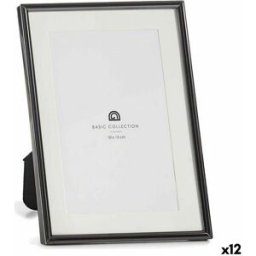 Fotoram Gift Decor Svart Glas Stål (12 antal)