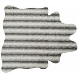 Matta DKD Home Decor 160 x 150 x 2 cm Grå Polyester Vit