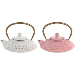 Tekanna Home ESPRIT Vit Rosa Rostfritt stål Järn (2 antal)