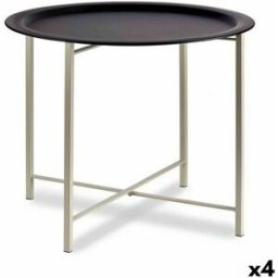 Sidobord Gift Decor Vit Svart 62 x 48,5 x 62 cm (4 antal)