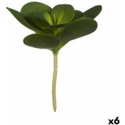 Dekorativ växt Ibergarden Plast Blad Rund 18 x 23 x 18 cm (6 antal)