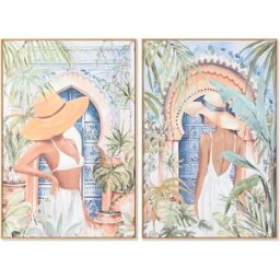 Kanvas Home ESPRIT polystyren Kanvas 80 x 3,5 x 120 cm
