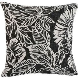 Kudde Home ESPRIT Vit Svart Utskriven 45 x 15 x 45 cm