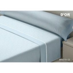 Bäddset D'Or BRISTOL Blå Säng 105 Franela